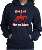 horse riding clothes:Hunt Seat Horse and Rider Navy Hoodie