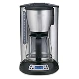 Waring Pro CMS120 Professional 12 Cup Programmable Coffeemaker, Black and Stainless Steel