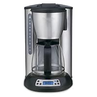Waring CMS120 Professional 12 Cup Programmable Coffeemaker, Black and Stainless Steel