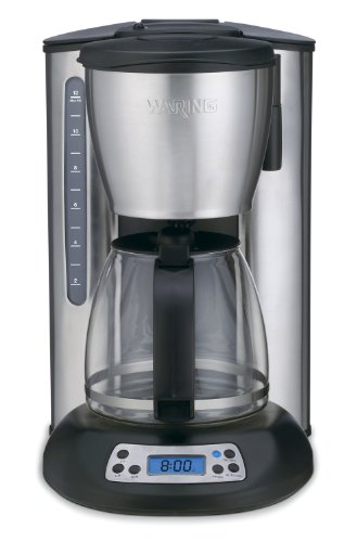 Waring CMS120 Professional 12 Cup Programmable Coffeemaker, Black and Stainless Steel Waring CMS120 Professional 12 Cup Programmable Coffeemaker, Black and Stainless Steel