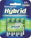 Rayovac Rechargeable Hybrid NiMH Batteries, AA-size, 4-count Carded Pack (Pack of 2)