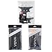 Hairdressers Set with 10 Hair Styling Combs, 12 Black Clasps and 12 Black and White Butterfly Clamps Grips