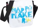 Produkt-Bild: Poodlebags, young Art - slogan - ritsch ratsch small Happy - 3YA0312RRSHAPB, Unisex - Kinder Messengerbags, 17 x 6 x 19 cm (B x H x T)