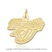 14k Yellow Gold Toronto Blue Jays Baseball Pendant