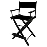 Black Counter Height Directors Chair