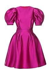 Puff Sleeves Polyester Short Babydoll Spring Summer  Dress