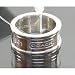 NEW AUTHENTIC COACH STERLING SILVER TEXT WRAP RING (Size 6)