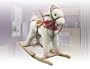 Plush Pink Girls Rocking Horse with Sound Toy Holiday Gift