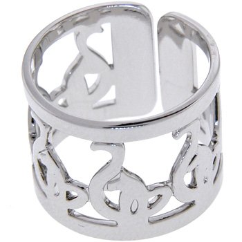 Adjustable Silver Toned BABY PHAT Ring