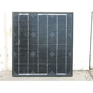 20 Watt Black Frame Mono-crystalline Solar Panel and Battery Charger by Solar Tech