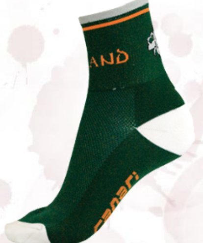 Canari Cyclewear 2012 Unisex Ireland Cycling Socks - 7637 (Ireland - L / XL)