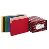 3In Expansion Colored File Pocket, Straight Tab, Mla, Ltr, Assorted, 25/Bx