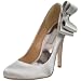 Badgley Mischka Women's Calton Pump,Silver Satin,7...