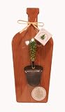 Out of the Woods of Oregon Large Wine Bottle Board with Green Grape Cheese Planer