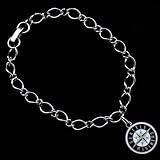 MLB Seattle Mariners Ladies Silver-Tone Charm Bracelet