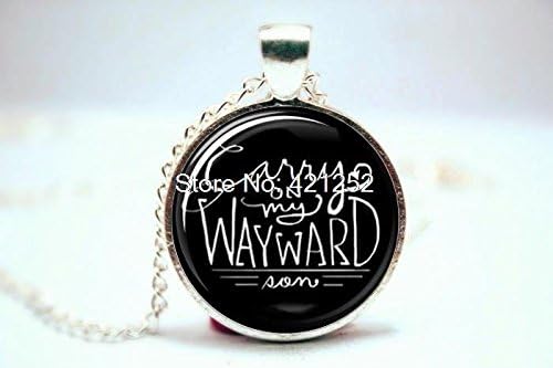 Pretty Lee 2015 Fashion Supernatural Inspired Necklace - Carry On My Wayward Son Necklace Glass Photo Cabochon Necklace Christmas gift