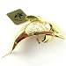 Dolphin Porpoise Night Light 24k Gold Plated W Crystals