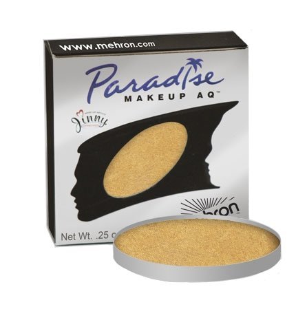 Mehron Paradise Face Paint Refills - Brilliant Gold / Dore (0.25 oz)