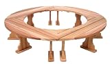 All Things Cedar Fireside 4pc. Red Cedar Bench