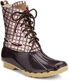 ladies footwear Sperry Shearwater Boot Fashion Rain Brown-Tattersall
