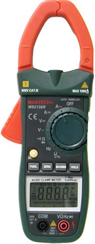 Mastech MS2138R Auto-Ranging True RMS AC/DC Clamp Meter