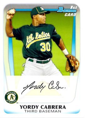 Yordy Cabrera Oakland Athletics 2011 Bowman Prospects #BP97 Baseball Card