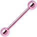 Light Light Pink Electro Titanium Barbell Tongue Ring