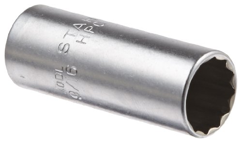 Stahlwille 40ADL-9/16 Steel Bi-Hex Extra Deep Socket, 1/4