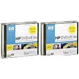 HP DVD+R with Jewel Case 2(5) Packs Total of 10