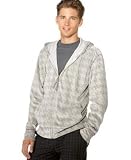 DKNY Jeans - DKNY Jeans Houndstooth Full Zip Velour Hoodie