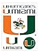 me & my BIG ideas laptopSTICKS Removable Laptop Stickers, Miami Hurricanes