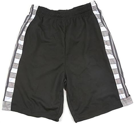 10 West Men's Athletic Dri Power Core Basketball shorts 99466B-Black-L