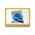 Nascar Checkered Flag Edible Cake Topper Decoration