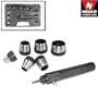 Neiko Interchangeable 10-Piece Hollow Punch Set with Adjustable Center Pin