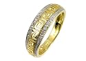 9ct Yellow Gold Diamond Ladies Dress Ring
