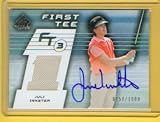 Julie Inkster Autograph 2003 Upper Deck SP Game Used First Tee Rookie RC Card #78 & #/1000 Signed w/ Tournament Worn Swatch / LPGA / Hall of Fame