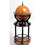 Globe Drinks Cabinet Floor Stand in Red
