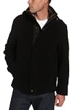 Marc New York Men's Wool Stand Collar Open Bottom Jacket