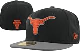 Texas Longhorns Black New Era 59FIFTY Graphite Fitted Hat