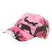 Rhinestone Washed Cotton Cap-Pink Camo