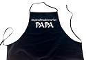 Papa Schürze: SO GUT SCHMECKTS NUR BEI PAPA; Koch - Schürze (Latzschürze - Grillen, Kochen, Berufsbekleidung), schwarz