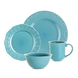 Paula Deen Dinnerware, 58133, Whitaker 16 Piece Set, Aqua Paula Deen Dinnerware, 58133, Whitaker 16 Piece Set, Aqua