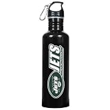New York Jets Black Stainless Steel Water Bottle Stainless Steel Sports Water Bottle