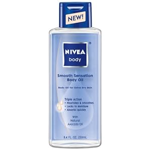 Nivea Body Smooth Sensation Body Oil, 8.4-Ounce Bottle (Pack of 3) by Nivea