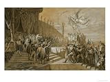 The Oath of the Army after the Distribution of the Eagles on the Champs De Mars Art Styles Giclee Poster Print by Jacques-Louis David, 32x24