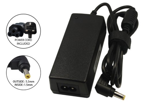 Anker New Laptop Ac Adapter/charger + Uk Mains Lead For Dell 910 1210 Mini 10 Mini 9 Mini10 Mini 12; Gateway Ec14 Ec18 It10 It20 It25 It10000; Acer Aspire Zg5 A110 A150 Fits Pa-1300-04 [19v 1.58a 30w 5.5*1.5] Picture