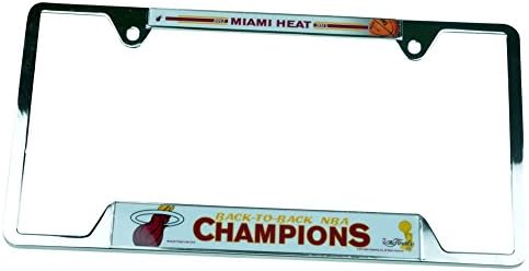 NBA Miami Heat Back To Back Champions 2012 2013 The Final Chrome Plate Car Tag