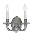 JVI Designs 224-17 Decorative 2 Light Sconces in Pewter