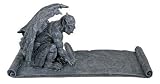 Gargoyle On Parchment - Collectible Figurine Statue Sculpture Figure