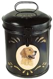Golden Retriever Dog Biscuit Treat Tin